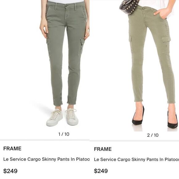 FRAME Le Service Skinny Cargo Pant in Platoon - Picture 1 of 16